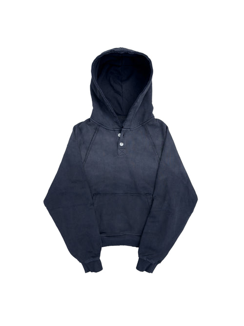 black henley hoodie
