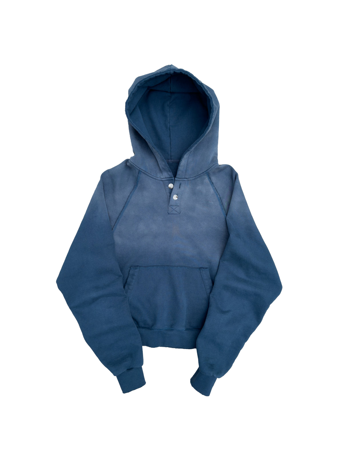 blue henley hoodie
