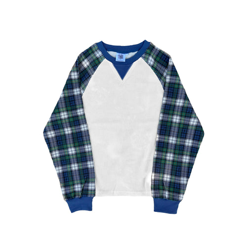 blue lumber raglan long sleeve