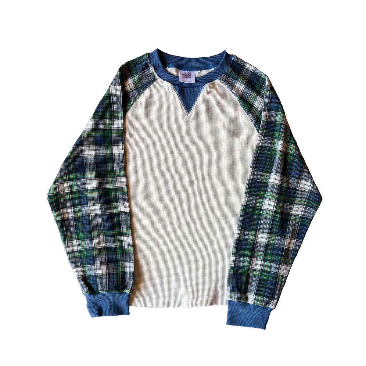 blue lumber raglan long sleeve
