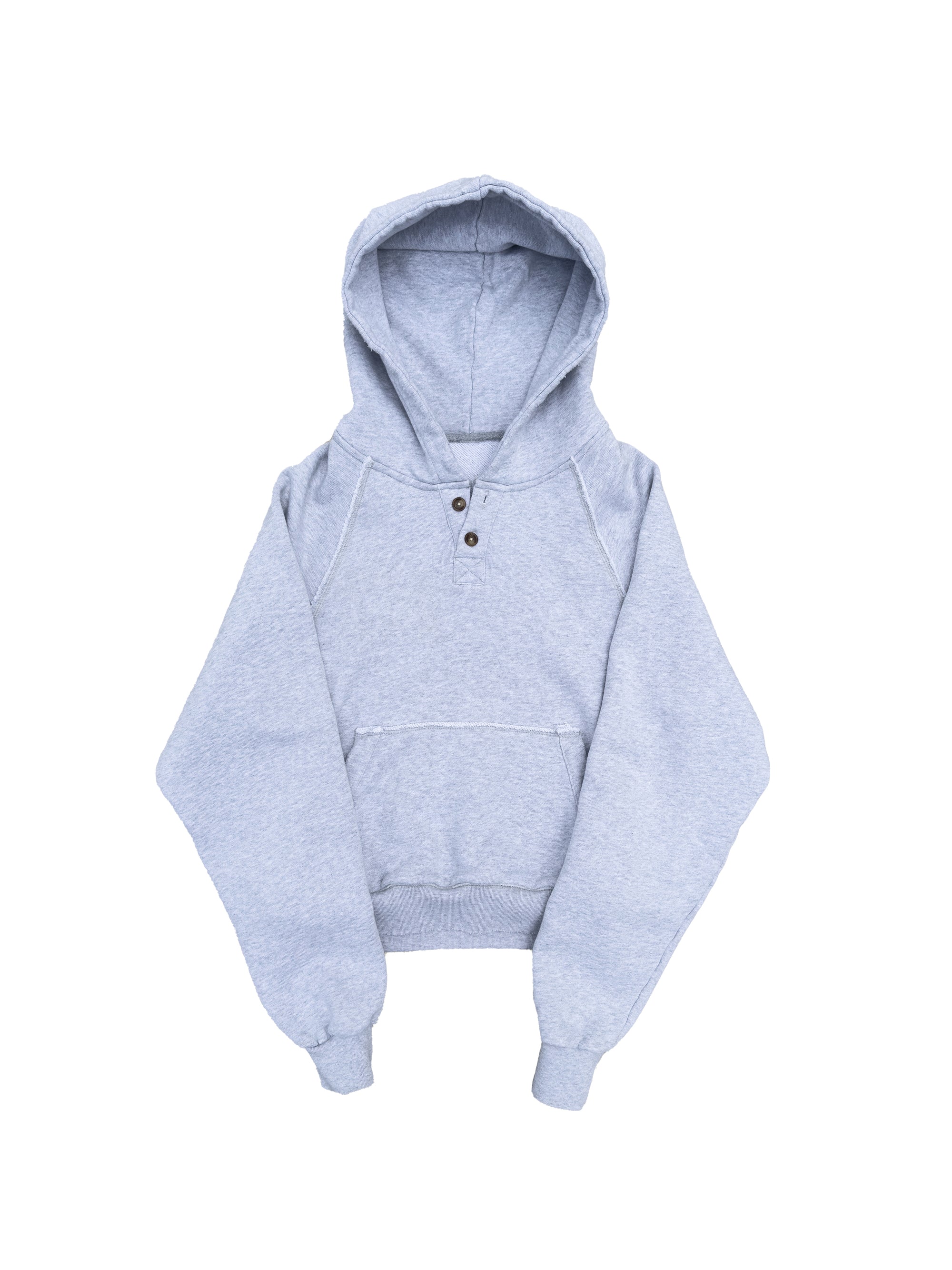 gray henley hoodie