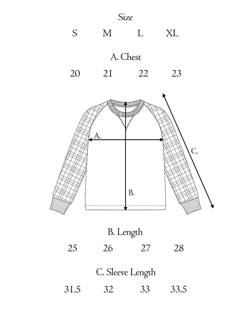 blue lumber raglan long sleeve