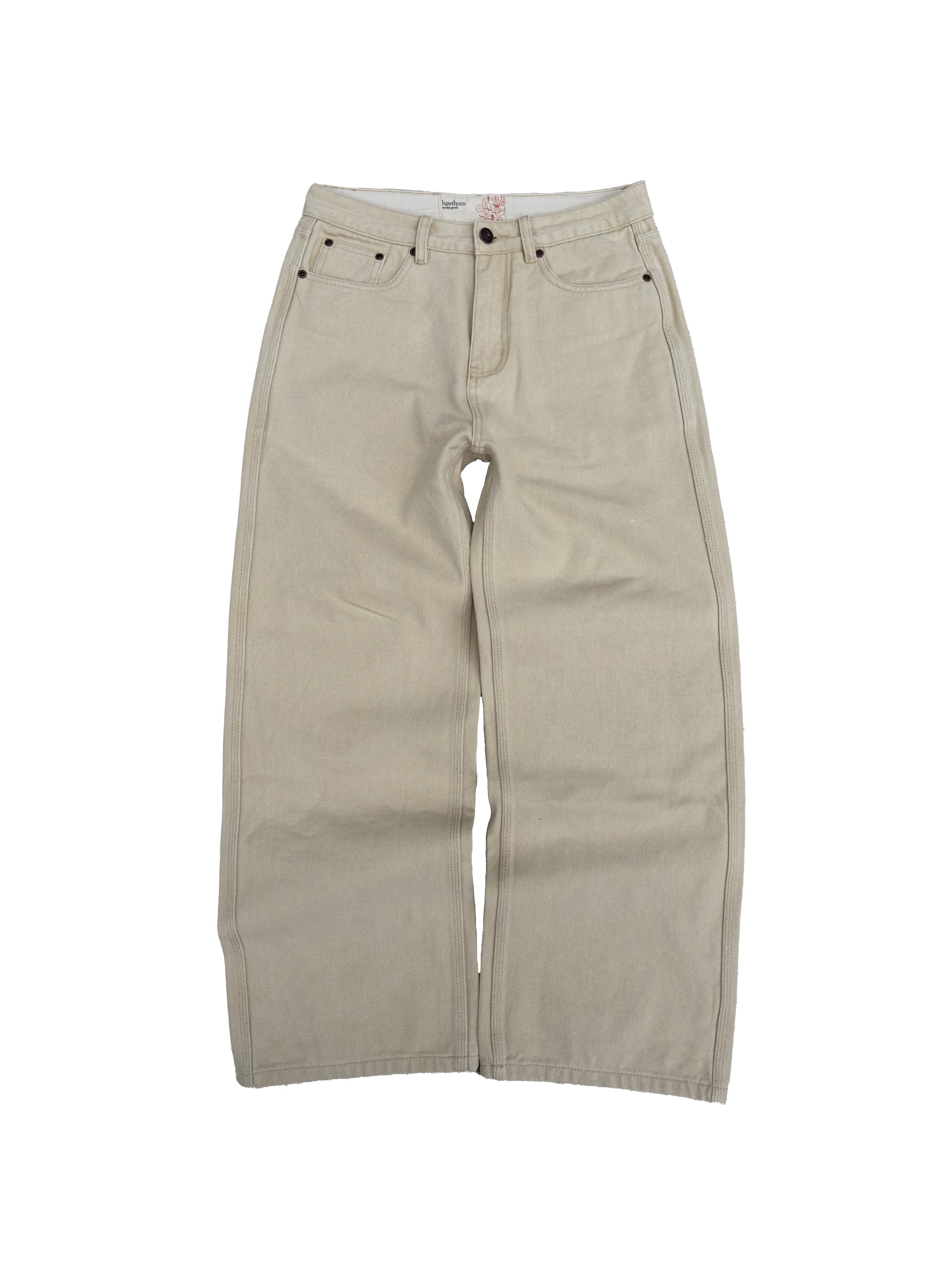 beige 04 canvas pants